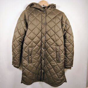 Weatherproof Women's Medium Hoodie Puffer Brown Coat NWOT